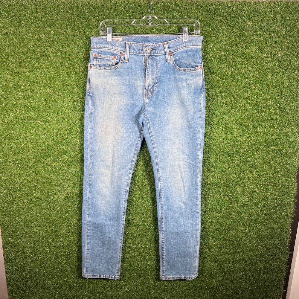 Levi's 511 Slim Fit Jeans Mens 30x30 Light Wash Blue Denim Red Tab Big E